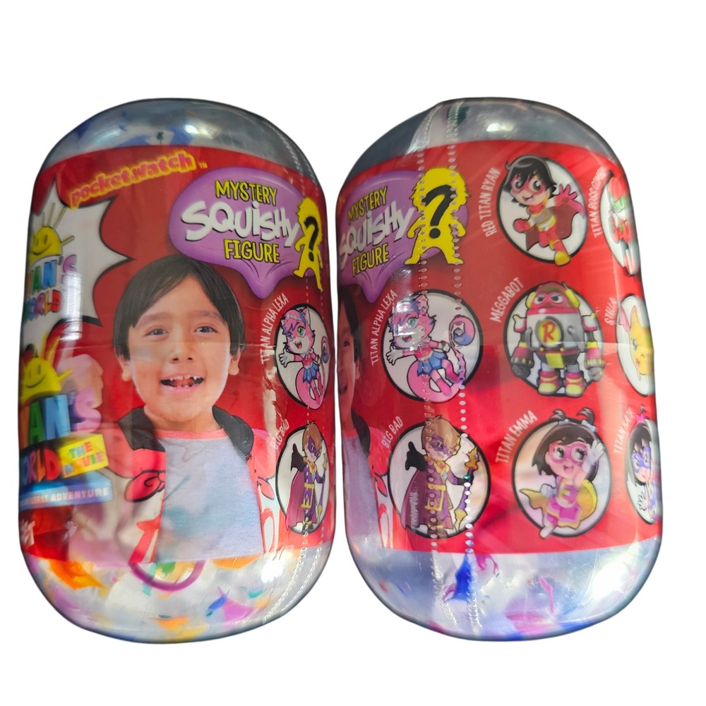 Ryans World Mystery Squishy Figure Titan Universe Adventure Blind Capsule 2 Pack